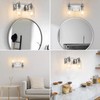 ALAISLYC 2-Light Bathroom Light Fixtures Modern Chrome Vanity Lights for