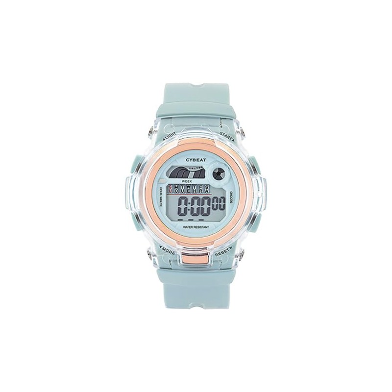 [Co.] J-Axis CF2C0009 7 Color Digital Ladies Watch Blue, blue