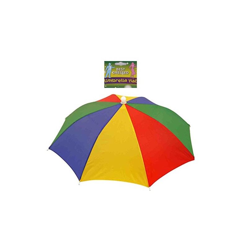 Henbrandt Best Dressed Multi Coloured Umbrella Hat Fancy Dress Accessory