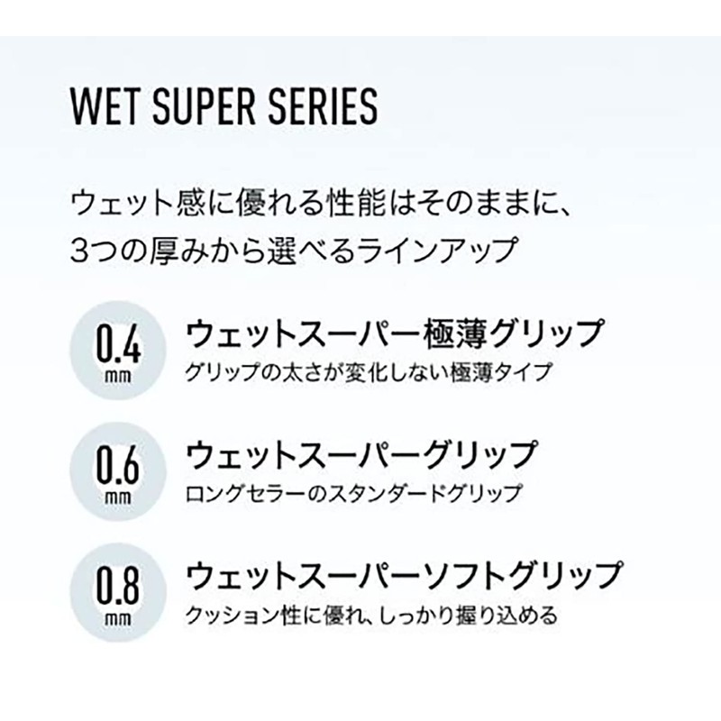 YONEX AC136-3 007 Wet Super Soft Grip (Pack of 3)