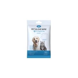 Kiluiu Extra Thick Pet Bathing Wipes for Dogs & Cats, Cleaning & Odor-Controlling Grooming Gloves, Nourish Fur Glove Wipes for Daily Care and Traveling, Rinse Free, Unscented, 6 PCS