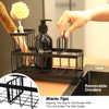 HomeUp Carbon Steel Kitchen Sink Caddy Rustproof Self Draining Sponge