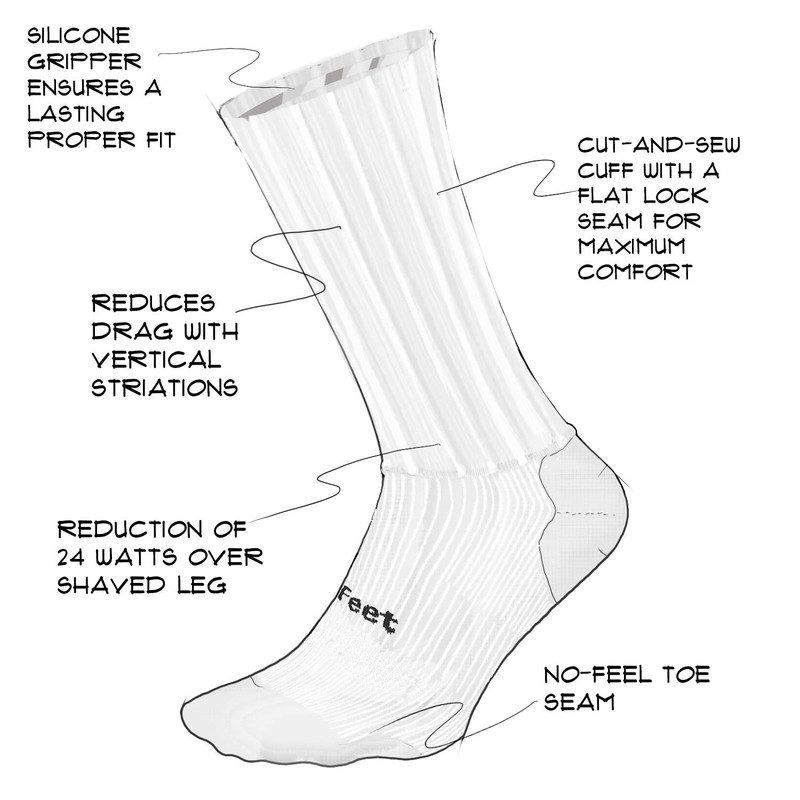 DEFEET Evo Jet Aero Crew Sock | Wind-Tunnel Engineered For
