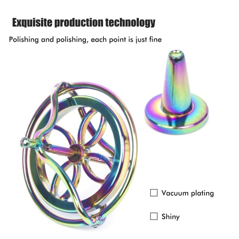 Gyroscope Relieve Stress Toys Fingertip Decompression Toy Durable Portable Metal
