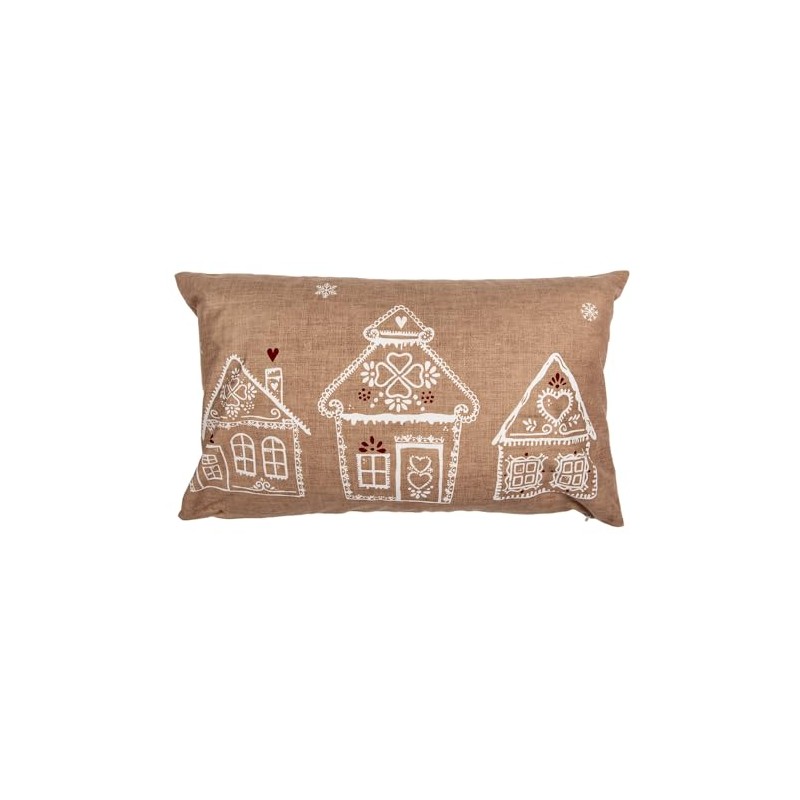 Clayre & Eef Cushion Cover 30 x 50 cm Brown