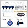 RENPA Titanium Alloy License Plate Bolt Snowflake Design Vehicle Inspection