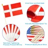 QQSD Denmark Small Flag Danish Dane Stick Mini Hand Held