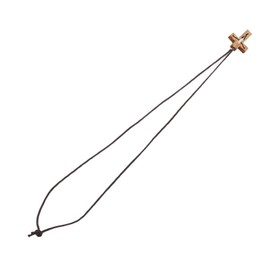 Jesus Cut Out on Wooden Cross Pendant with Necklace Lucky Healthy Hollow Cross Necklace for Men and Women Crucifix Cross Pendant Necklace, Wood