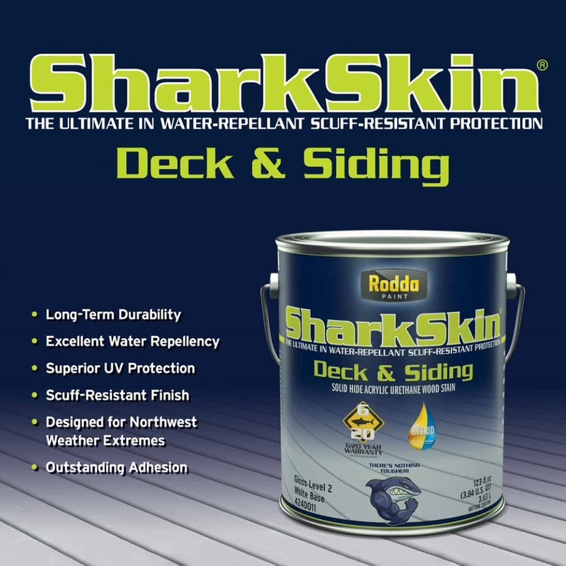 Sharkskin Deck and Siding Solid Wood Stain, 1 Gallon, Chocolate