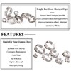 Rustark 120Pcs 6-23.5mm 304 Stainless Steel Single Ear Stepless Hose