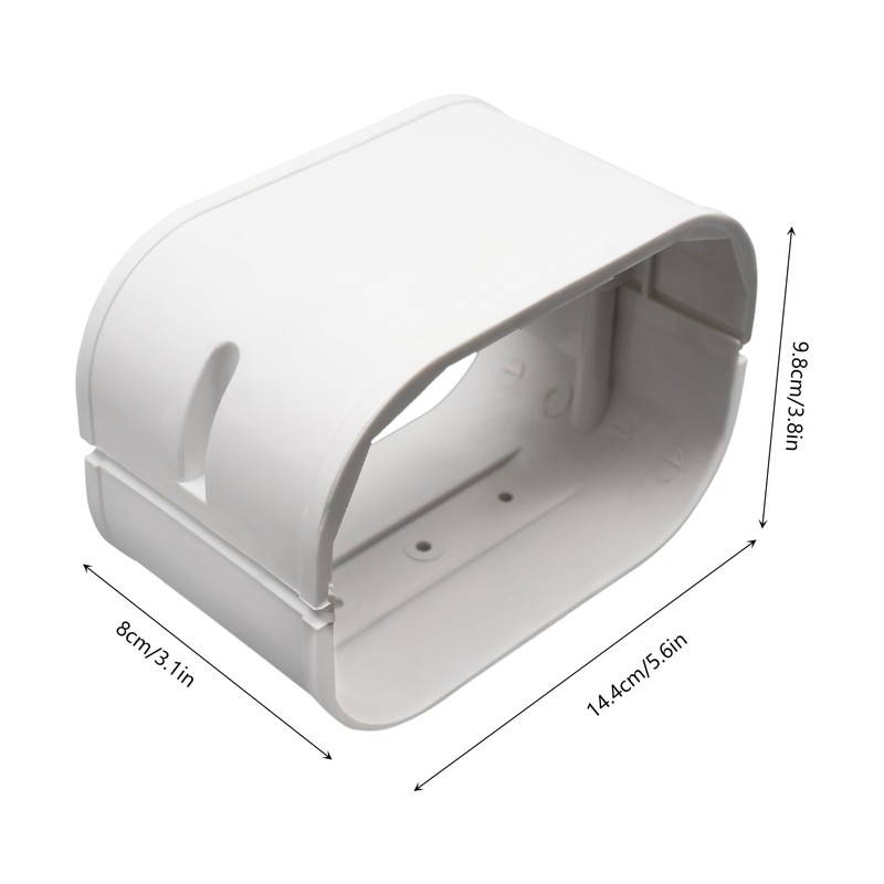 QUEMARQUE Mini Split Line Set Cover, 5" 17Ft Air Conditioner