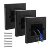 Cable Entry Cover 3pcs Brush Plate in Wall Cable Management