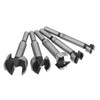 5Pcs Forstner Drill Bit Round Shank 15mm 20mm 25mm 30mm