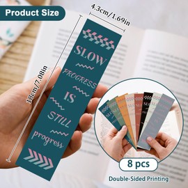 8 Pcs Inspirational Bookmarks for Students Encouragement Bookmarks Friendship Appreciate Gifts Women Teens Best Friends Motivational Gifts for Teachers Coworker Boss Book Lovers Graduation Gift