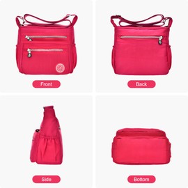 ModaZeal Women Cross Body Bags, Waterproof Nylon Shoulder Bag Multi-Pocket Casual Messenger Bag Handbags for Women Crossbody Travel Purse for Daily Use