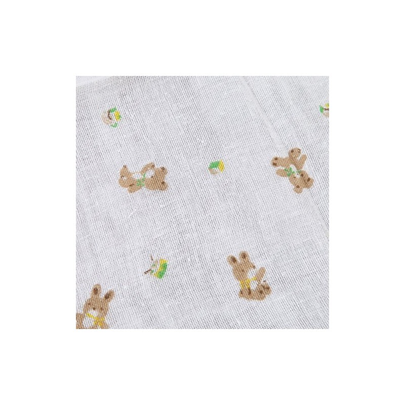 Gauze Handkerchiefs, Set of 10 (5 patterned, 5 plain)