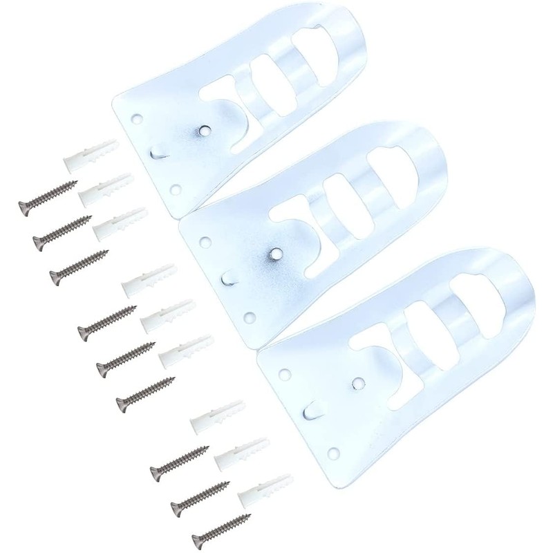 Tiardey 3 x Wall Mount, Adjustable Aluminium Flag Holder for