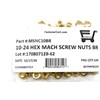 10-24 Hex Machine Screw Nuts Finished Hex Nuts (100 Pcs)