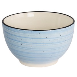 Elama Gia 24 Piece Round Stoneware Dinnerware Set in Light Blue