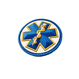 Full Color Tactical Mil-spec Monkey MSM Medic EMT Star Caduceus PVC Patch