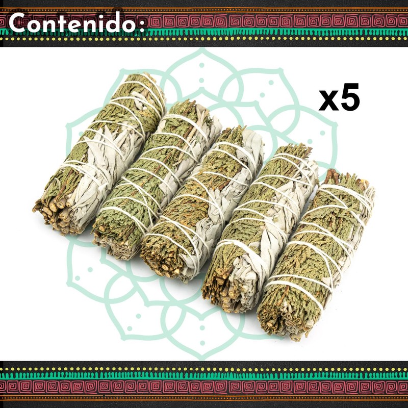 MUT22 5 Sage and Cedar 10cm Premium Californian, 100% Natural