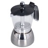 Stovetop Coffee Maker 6 Cup Moka Pot Clear ABS Top
