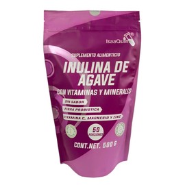 IsaaQuim Inulina de Agave Enriquecida con vitaminas y minerales de 500 gr