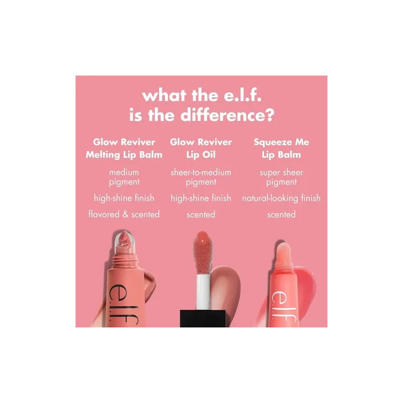 E.l.f. Glow Reviver Melting Bálsamo Brillo Labial - Yummy Gummy