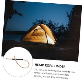 Mipcase 3pcs Fire Starter Wick Cord Lightweight Rope for Camping Outdoor Cooking Supplies Easy to Carry for Adventurers