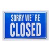 Open Closed Sign Blue Double Sided High Contrast Reversible Shop
