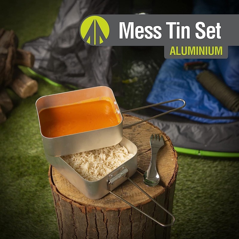 Widdle Gifts Ltd Camping/Outdoor Eating/Drinking Gear - Set 2 Aluminium