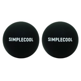 Lacrosse Ball Massage Ball. Firm Massage Balls for Trigger Point, Yoga, Physical Therapy, Myofascial Release, Plantar Fasciitis, Muscle Soreness (Pack of 2)