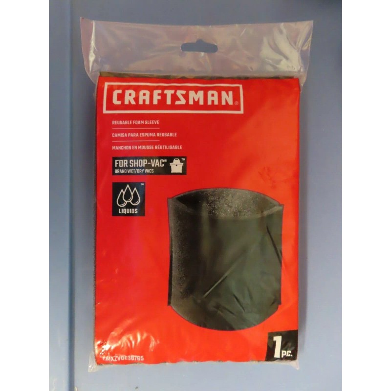 CRAFTSMAN: Reusable foam sleeve Shop Vac Filter #938765