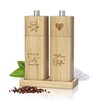 ELBFUCHS® Salt and Pepper Mill Wood Large [New] Loving Set