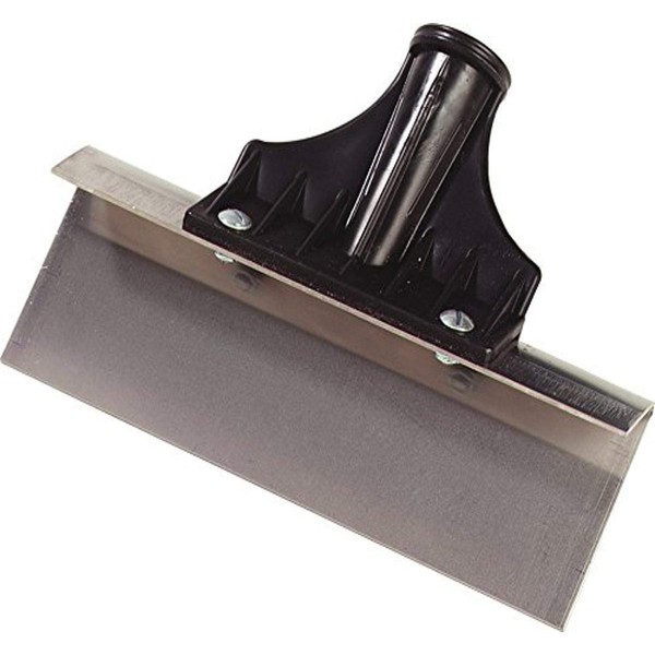 Carlisle FoodService Products Commercial Stainless Steel Floor Scraper with Plastic Threaded Handle Socket (Head Only)