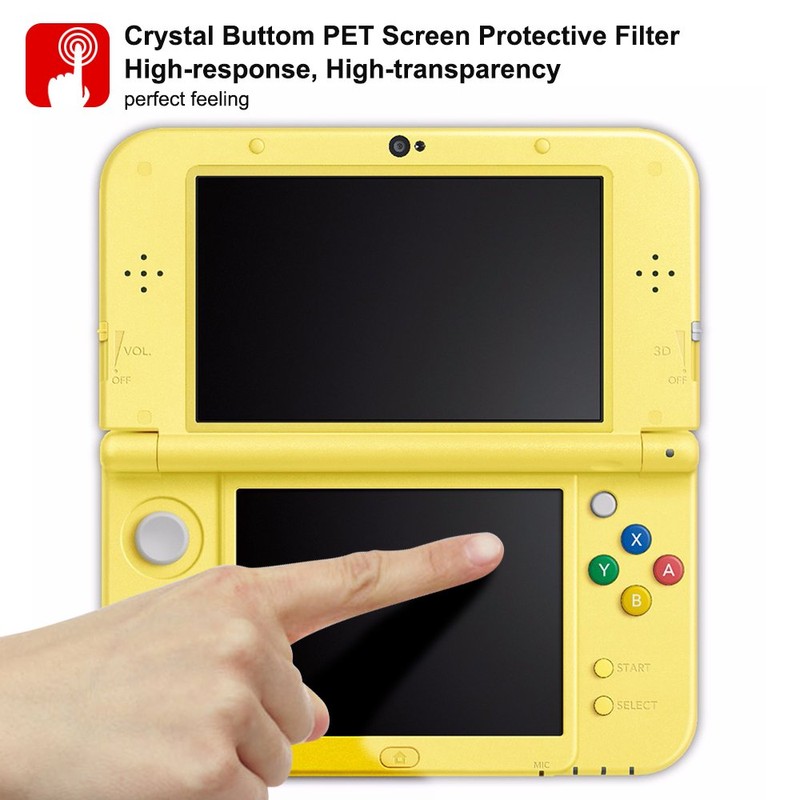 Screen Protector Compatible New 3DS XL, AFUNTA 4 Pcs Tempered