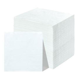 JEBBLAS Cocktail Napkins Cloth Like Napkins, Disposable Beverage Bar Napkins Square Napkins, Perfect for Party, Christmas, anniversarie, 25 X 25cm(200, White)