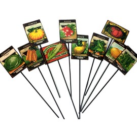 Garden Markers Vegetables 14.5 Inches Set of 10