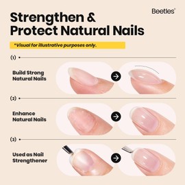 Beetles Builder Gel for Nails,0.5 oz 8 in 1 Red Builder for Thickening Apex Building Strengthener Extension LED/UV Lamp Red Color Gel Nails DIY Salon for Beginner