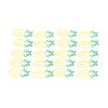 100pcs Metallic Paper Clips Green Yellow Ananas Shape Electroplating Process