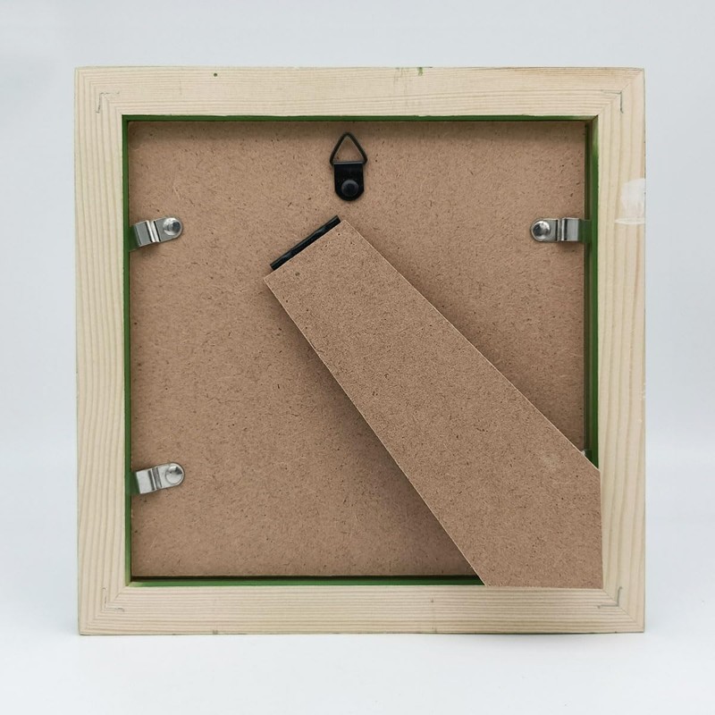 ZXT-parts 5x5 Picture Frame Wood with Mat 4x4 Opening. Tempered