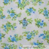 Signature BonEful Fabric FQ Cotton Quilt White Blue Green Spring