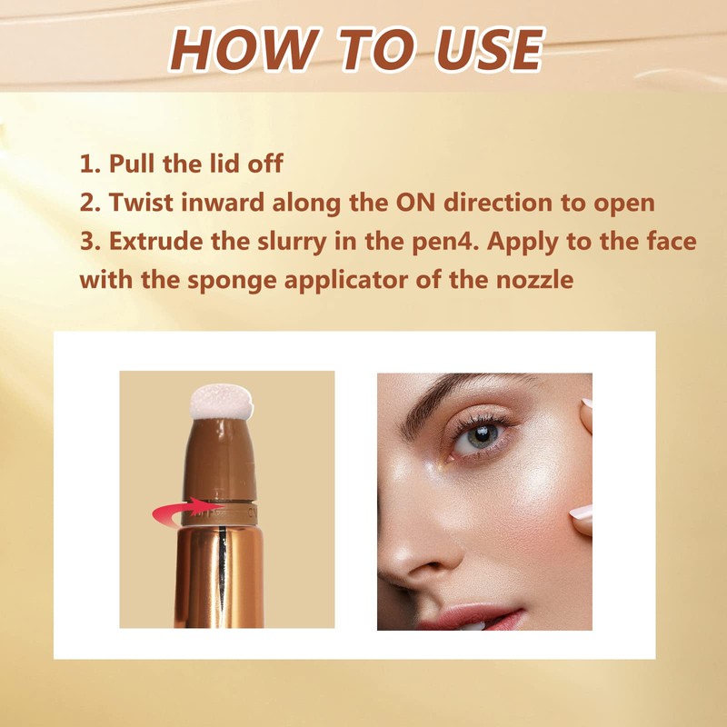 Highlighter Beauty Wall, Liquid Contour Beauty Wall, Shimmer Liquid Face