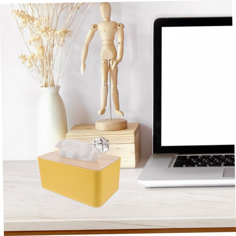 Alipis Pp Wood Desktop Tissue Box Napkin Storage Modern Design