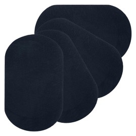 PATIKIL Iron-on Patches, 4Pcs 7x4 Inch Elbow Knee Velvet Patches Repair Patches Kit for Clothing Pants Shirts Jackets Mending and Decorating, Dark Blue