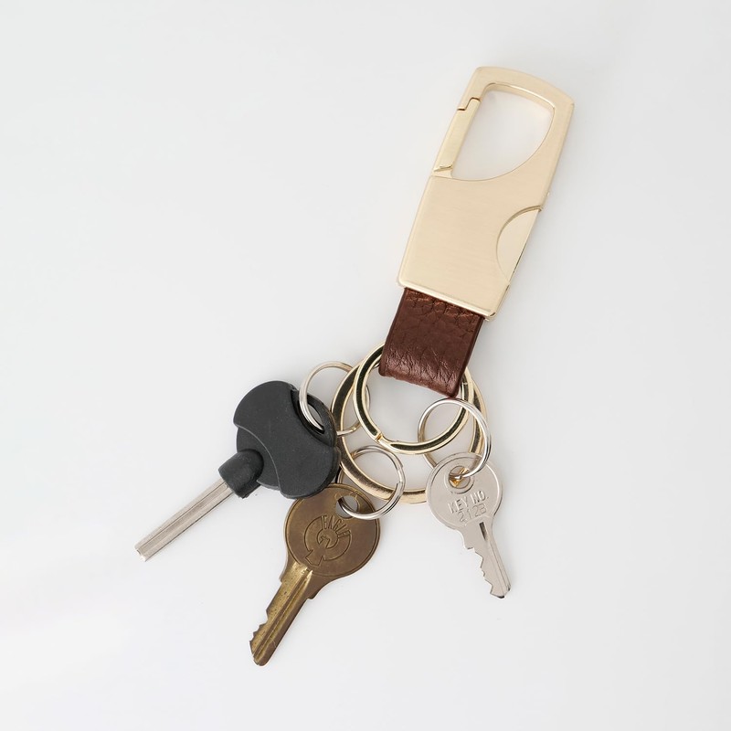[Slip On] Key Ring (Carabiner Key Ring, ZHK-2202, Black, Square)
