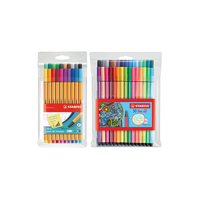 Stabilo Point 88 Fineliner Pack of 20, 20 Fineliner +