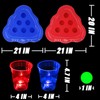 mishunyus 20 Pcs Glow Pool Pong Games,Light Up Floating Pool