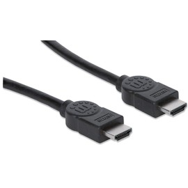 MANHATTAN - Cable HDMI 1.3 de 1 m, 1080p de Alta Velocidad, 4K@30Hz, 10.2 Gbps a 340 MHz, admite una resolución de hasta 1080p en 3D, ARC, compatible con cualquier dispositivo HDMI