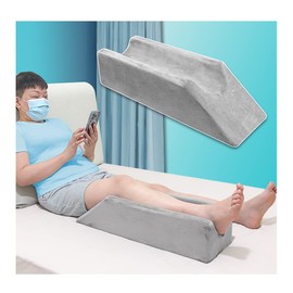 Zelen Leg Elevation Pillow Wedge Knee Leg Rest Pillows for Sleeping Post Surgery Knee Support Foam Bed Wedges Legs Bolster Foot Elevation After Surgery Elevating Pillow Positioning Wedge Cushion